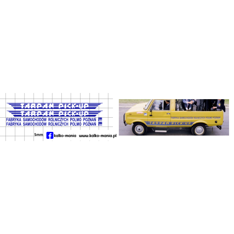 tarpan pick up polmo poznan wizyta jpii kalkomania 1:43