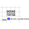 fiat 125p taxi gdynia kalkomania 1:43
