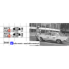 fiat 125p taxi mpt warszawa kalkomania 1:43