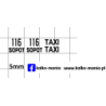 fiat 125p taxi sopot kalkomania 1:43