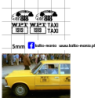 fiat 125p taxi zmiennicy 1313 kalkomania 1:43