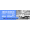 zuk taxi mpt warszawa taksowka bagazowa kalkomania 1:43