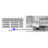 zuk taxi mpt warszawa taksowka bagazowa kalkomania 1:43