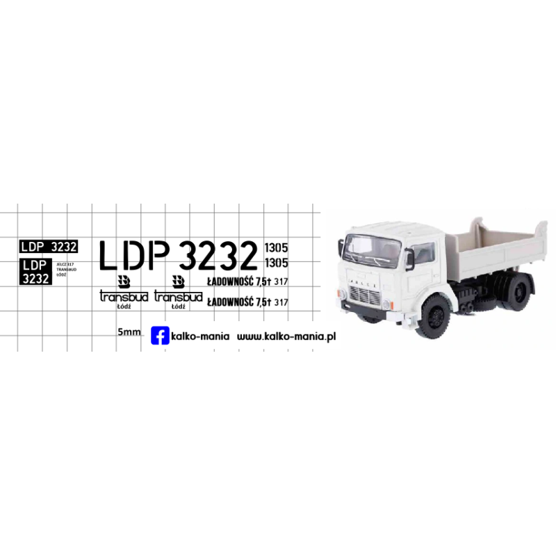 transbud lodz jelcz 317 kalkomania 1:43