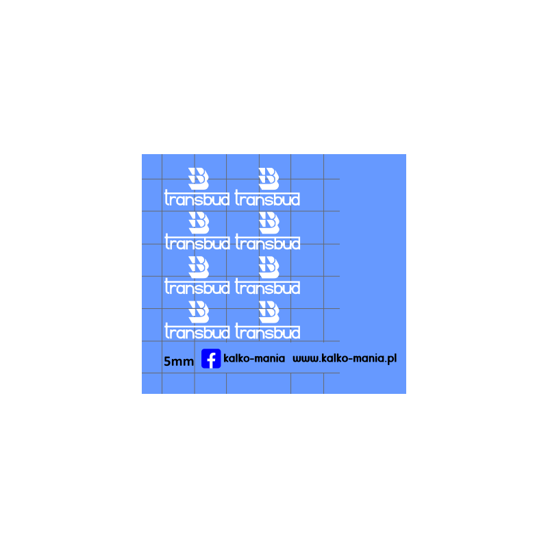transbud logo 10mm kalkomania 1:43