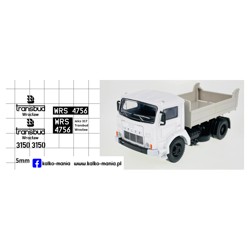 transbud wroclaw jelcz 317 kalkomania 1:43