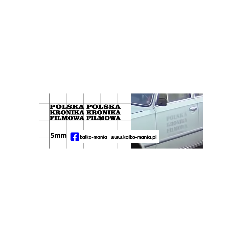 fiat 125p polska kronika filmowa telewizja warszawa kalkomania 1:43