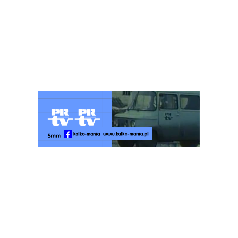 nysa pr tv telewizja kalkomania 1:43
