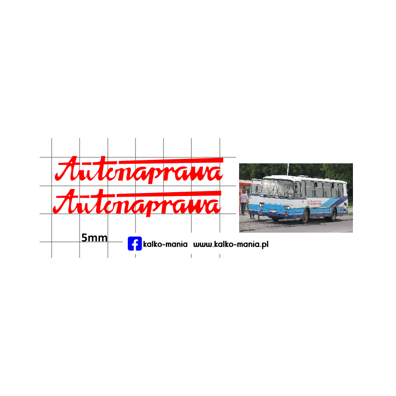 autosan autonaprawa kalkomania 1:72
