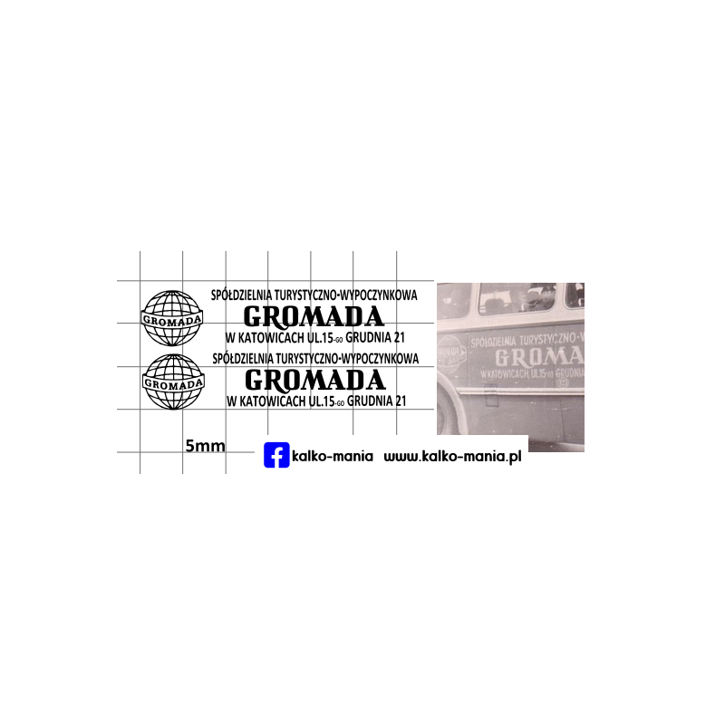 autosan biuro podrozy gromada4 kalkomania 1:72