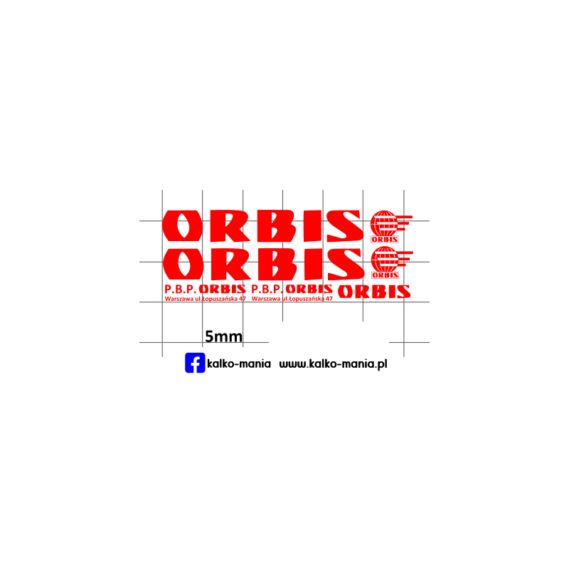 autosan biuro podrozy orbis4 kalkomania 1:72