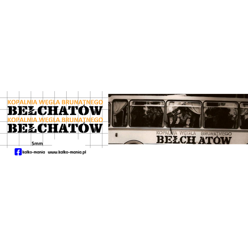 autosan kopalnia wegla belchatow kalkomania 1:72