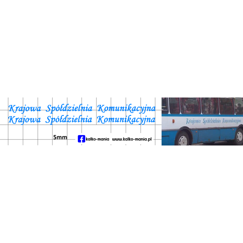 autosan krajowa spoldzielnia komunikacyjna kalkomania 1:72