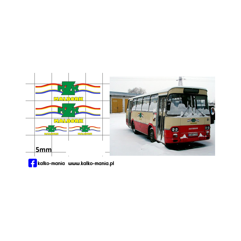 autosan mzk malbork kalkomania 1:72