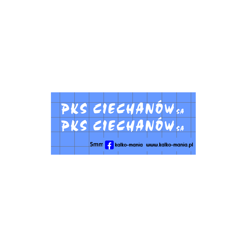 autosan pks ciechanow white kalkomania 1:72