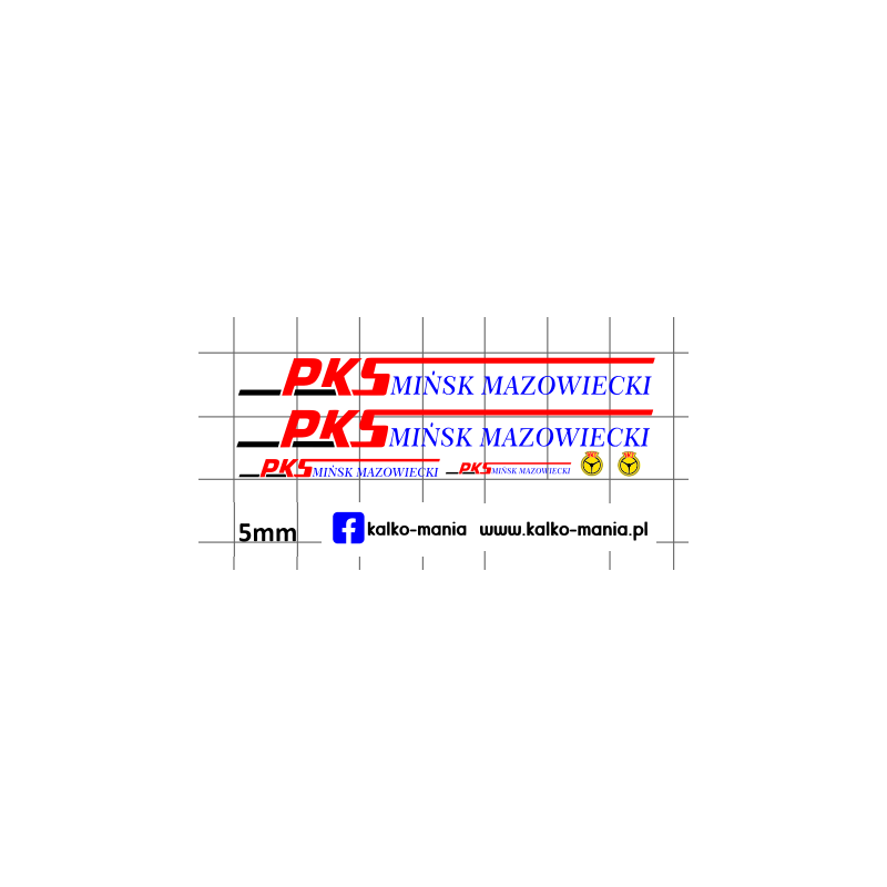 autosan pks minsk mazowiecki kalkomania 1:72