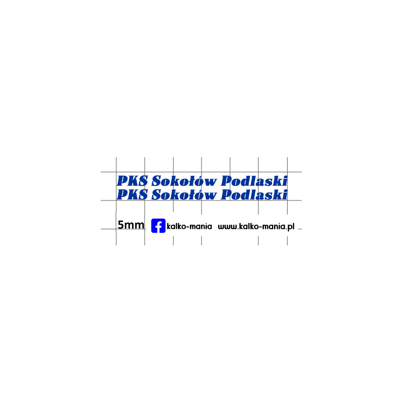autosan pks sokolow podlaski kalkomania 1:72