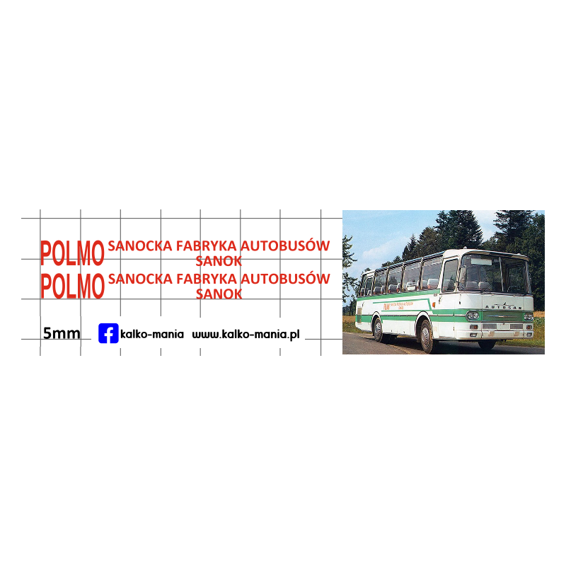 autosan polmo sanok kalkomania 1:72
