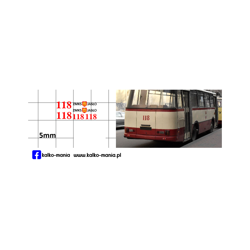 autosan zmks jaslo kalkomania 1:72