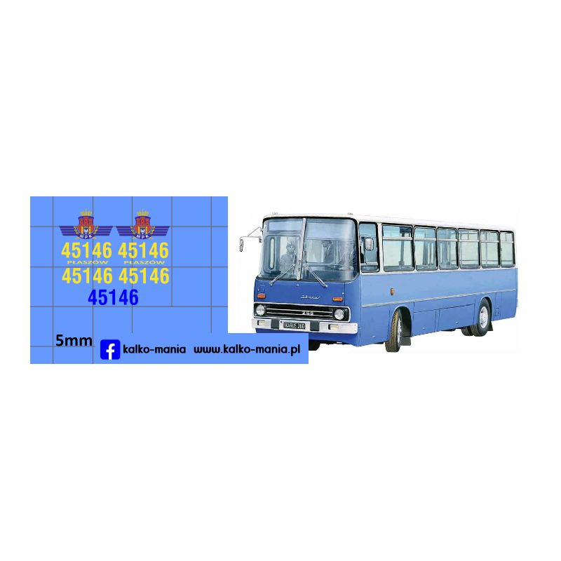 ikarus 260 mpk krakow kalkomania 1:72