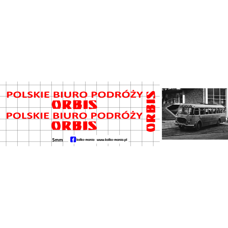 jelcz biuro podrozy orbis kalkomania 1:72