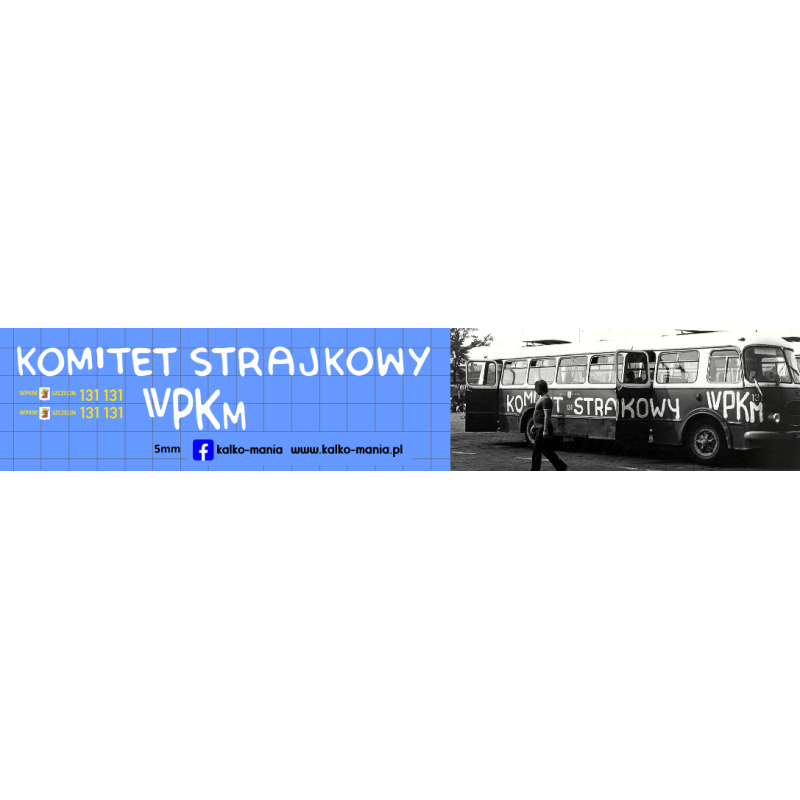 jelcz komitet strajkowy wpkm szczecin kalkomania 1:72