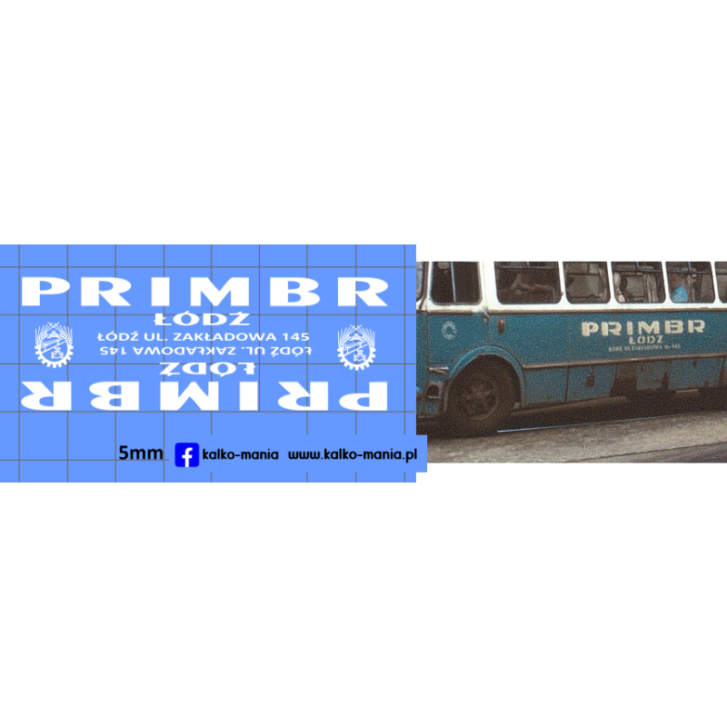jelcz primbr lodz kalkomania 1:72