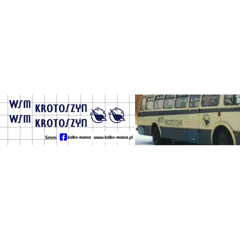 jelcz wsm krotoszyn kalkomania 1:72