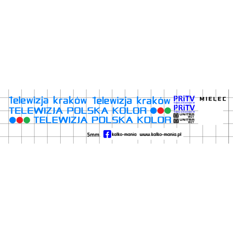 mielec wzt telewizja krakow kalkomania 1:72