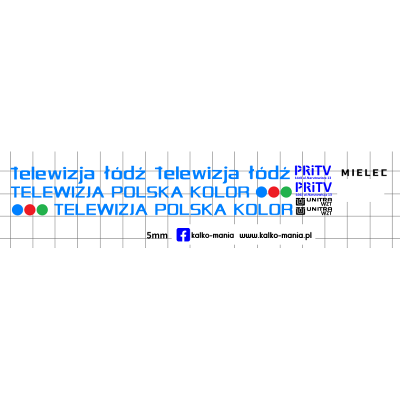 mielec wzt telewizja lodz kalkomania 1:72