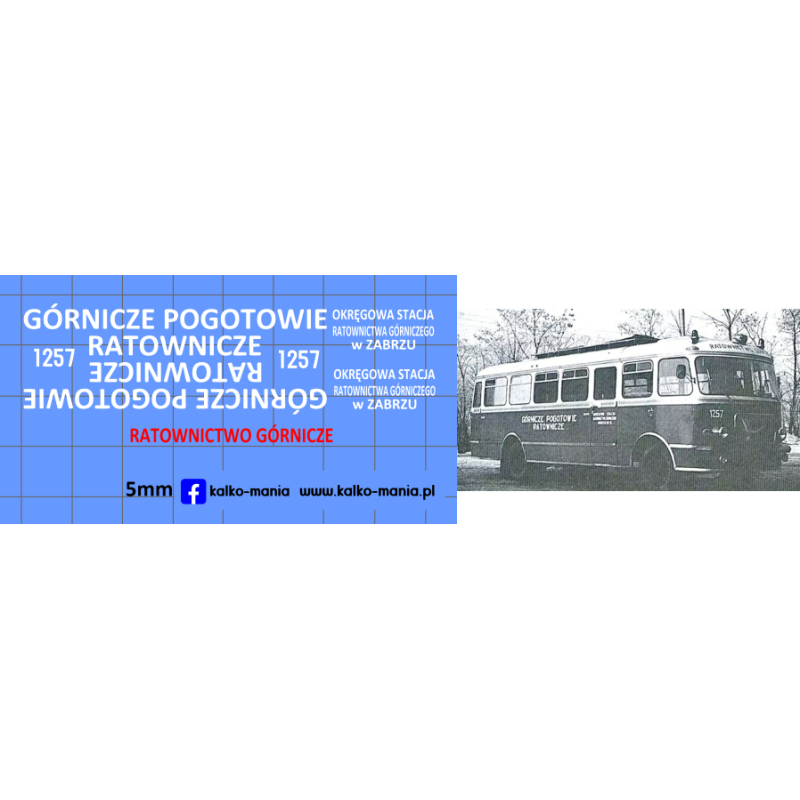 san gornicze pogotowie zabrze kalkomania 1:72