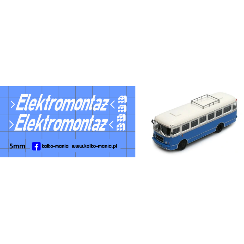 san h100 elektromontaz kalkomania 1:72