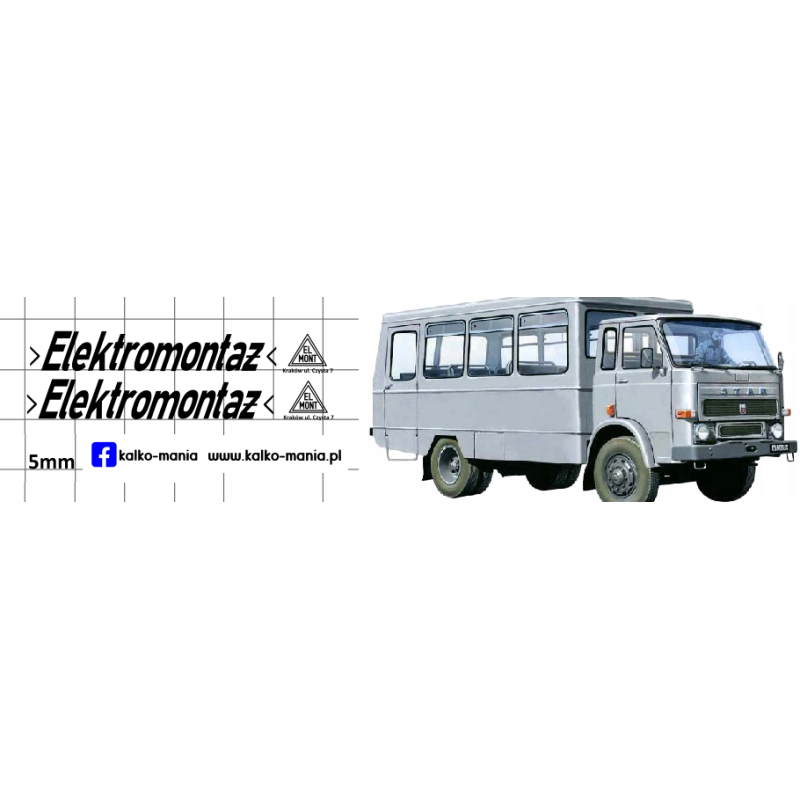 star 28 osinobus elektromontaz krakow kalkomania 1:72