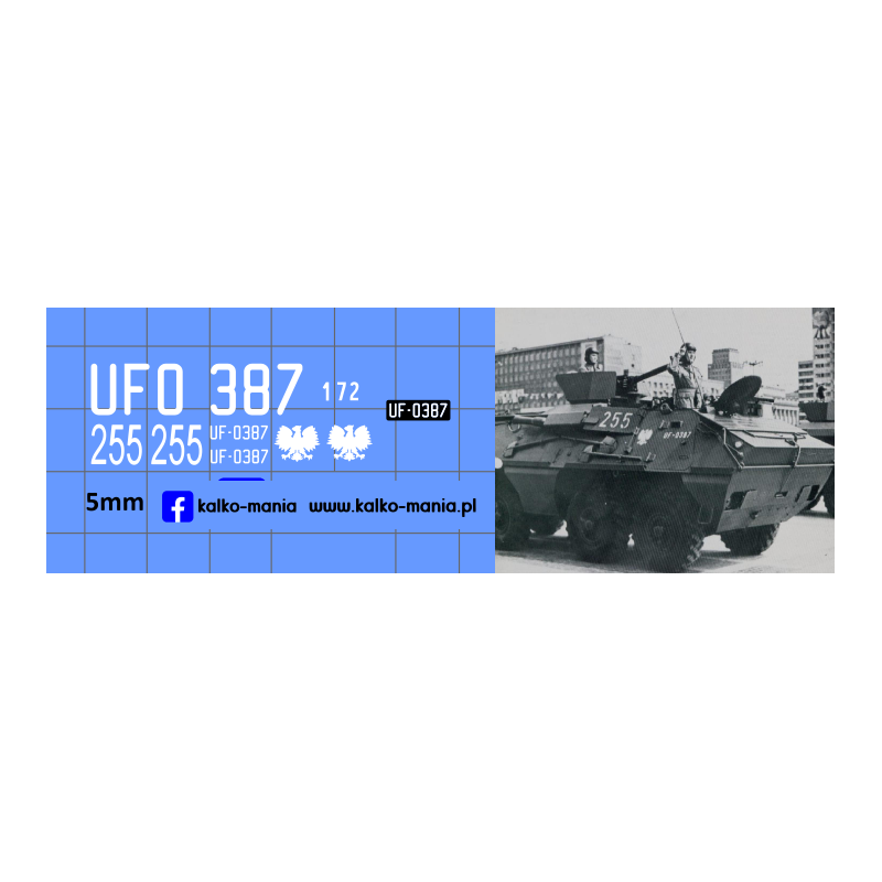 skot 1a defilada warszawa 1964 lwp kalkomania 1:72