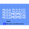 milicja zestaw bialy kalkomania 1:72
