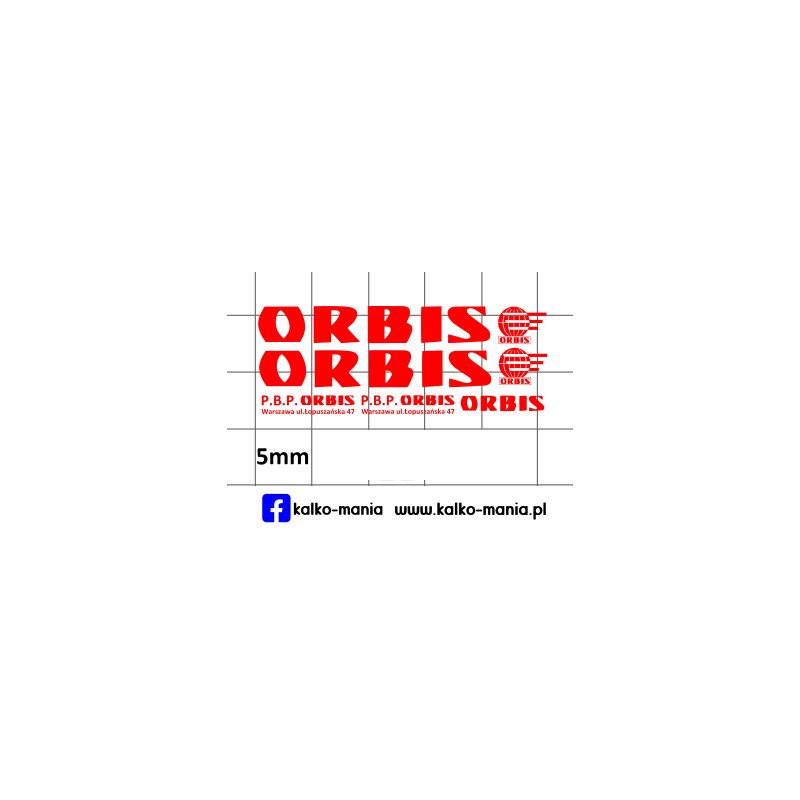 orbis jelcz biuro podrozy kalkomania 1:87