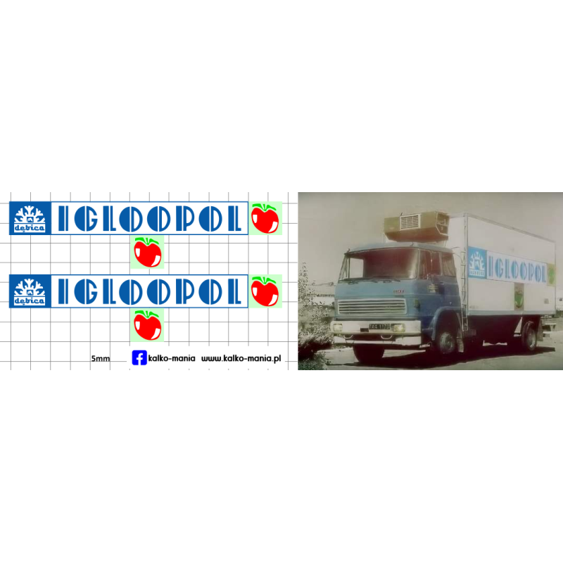 liaz igloopol debica kalkomania 1:87
