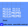 milicja zestaw bialy kalkomania 1:87