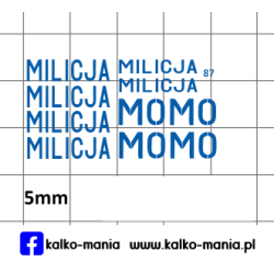 milicja zestaw niebieski...