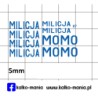 milicja zestaw niebieski kalkomania 1:87