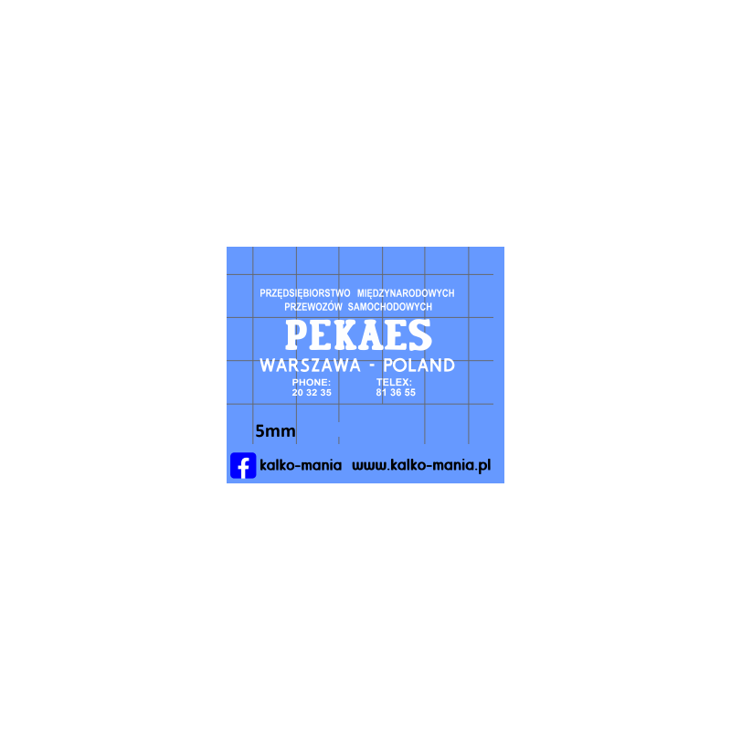 pekaes transport tyl volvo fiat kalkomania 1:87