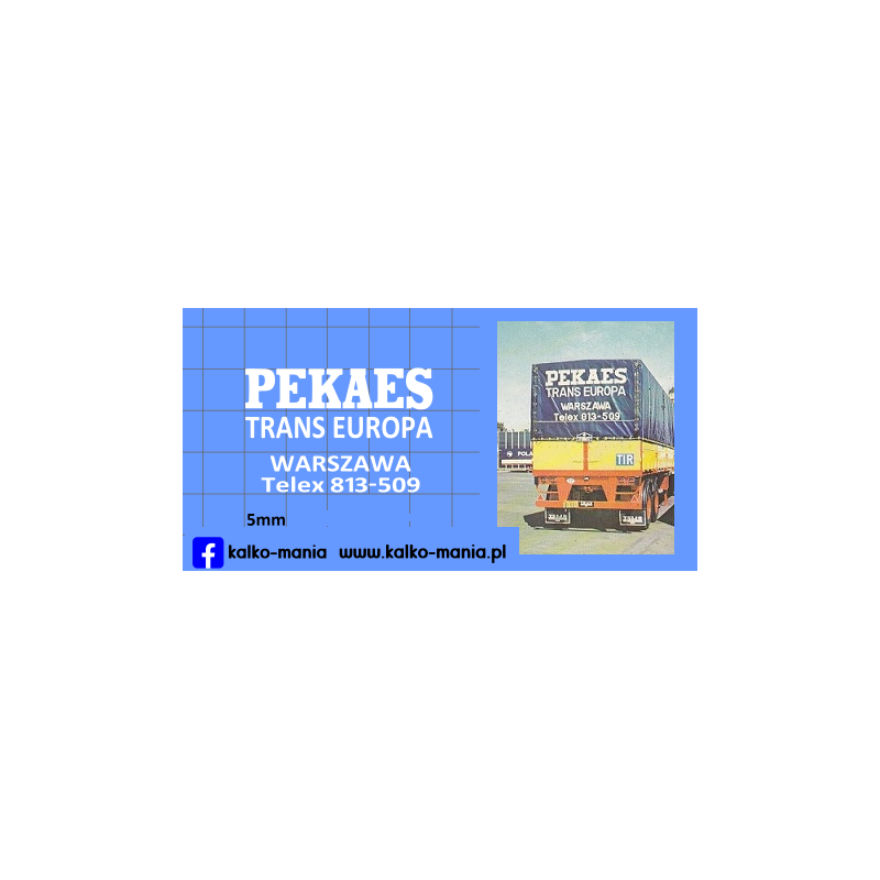 pekaes tyl volvo fiat mercedes kalkomania 1:87