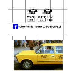 taxi fiat 125p 1313...