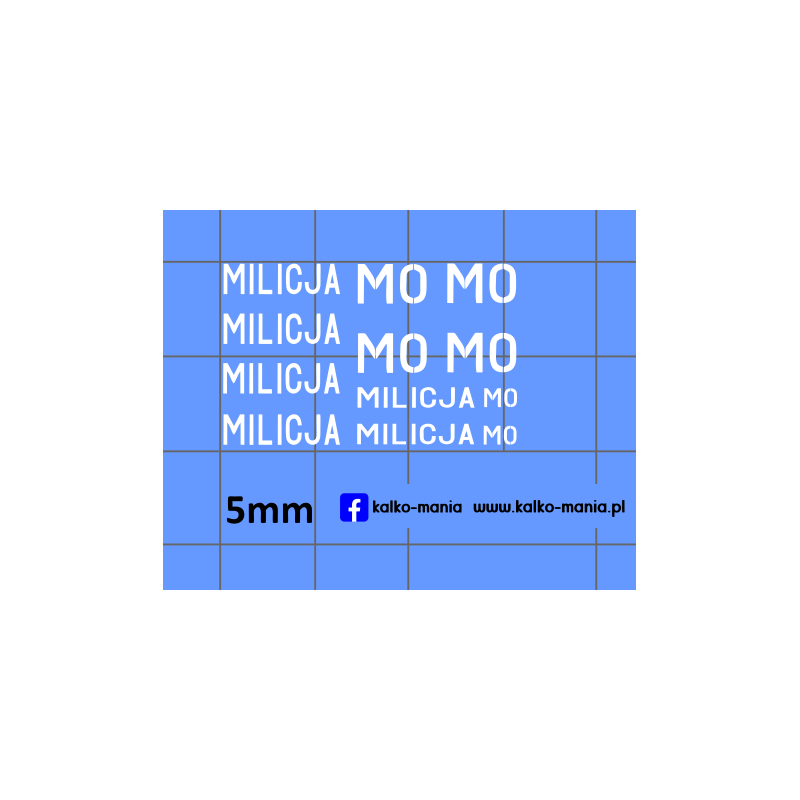 milicja zestaw kalkomania 1:120