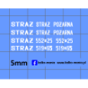 straz zestaw kalkomania 1:120