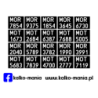 Milicja Policja Motocykle 1976-2000 Tablice rejestracyjne 1:24