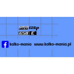 logo fiat 126p 650e...