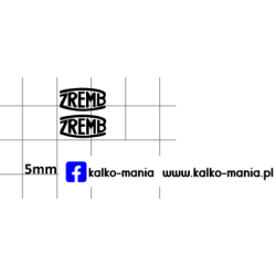 zremb logo kalkomania 1:43