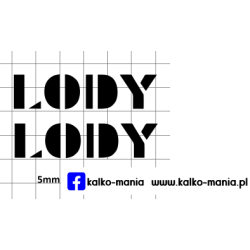 lody logo kalkomania 1:43