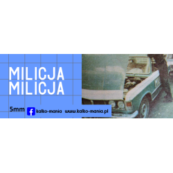 milicja fiat 125p bialy...